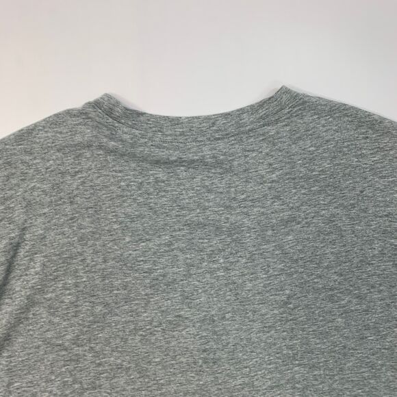 Fabletics Shirt Mens M Medium Gray Heather Short Sleeve Stretch Casual Crew Neck - Picture 8 of 10